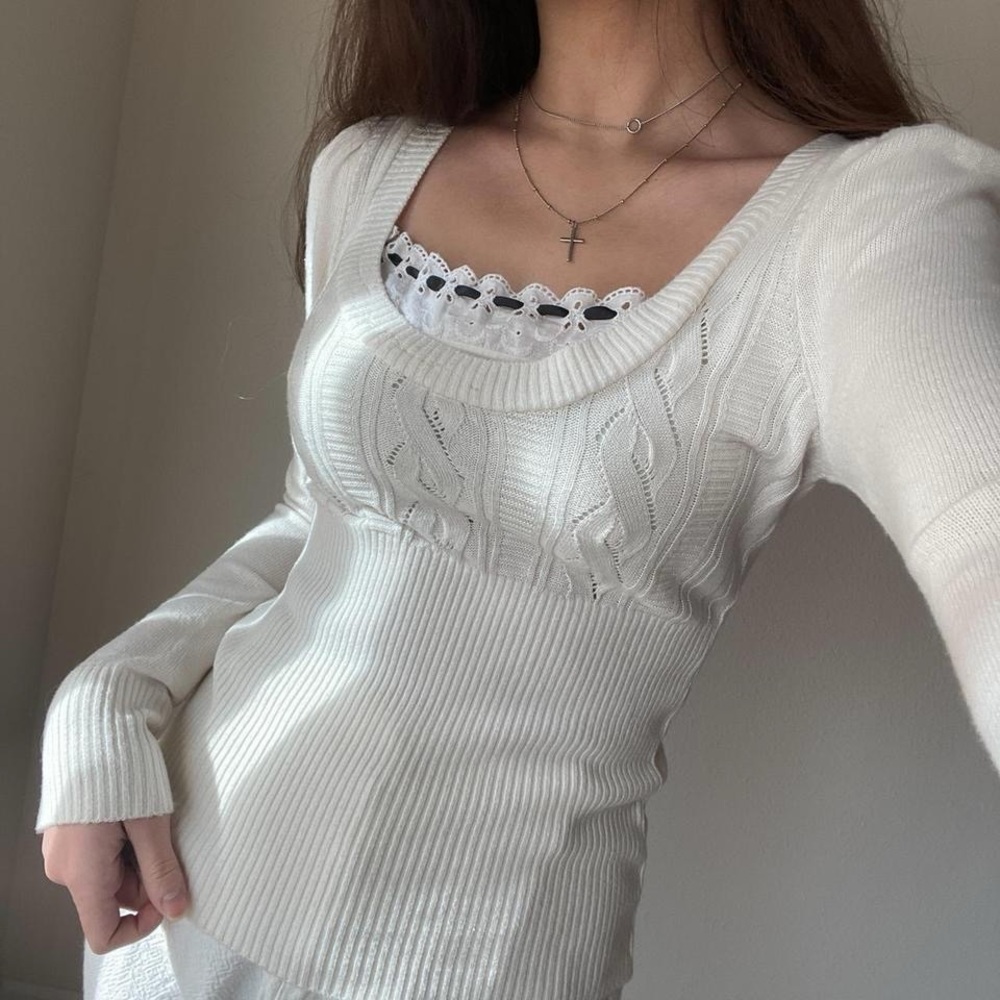 Coquette Bebe milkmaid sweater
